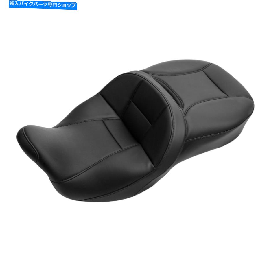 Seats ハーレーツーリングストリートエレクトラグライド2009-2022にふさわしいブラックライダーの助手席 Black Rider Passenger Seat Fit For Harley Touring Street Electra Glide 2009-2022