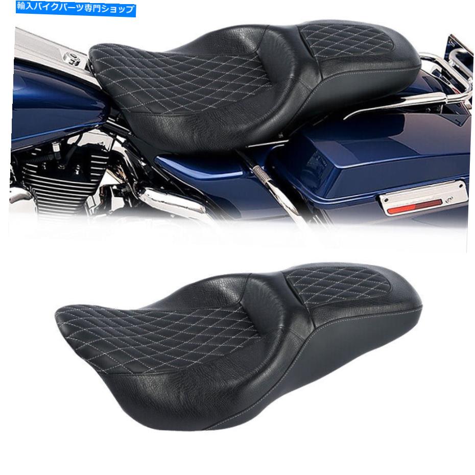 Seats ハーレーツーリングCVOロードストリートグライド2009-2022に適したドライバーの助手席 Driver Passenger Seat Fit For Harley Touring CVO Road Street Glide 2009-2022