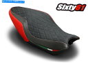 Seats ドゥカティモンスター821 1200 2014 2015 2016ブラックレッドルイモトライダーのシートカバー Seat Cover for Ducati Monster 821 1200 2014 2015 2016 Black Red Luimoto Rider