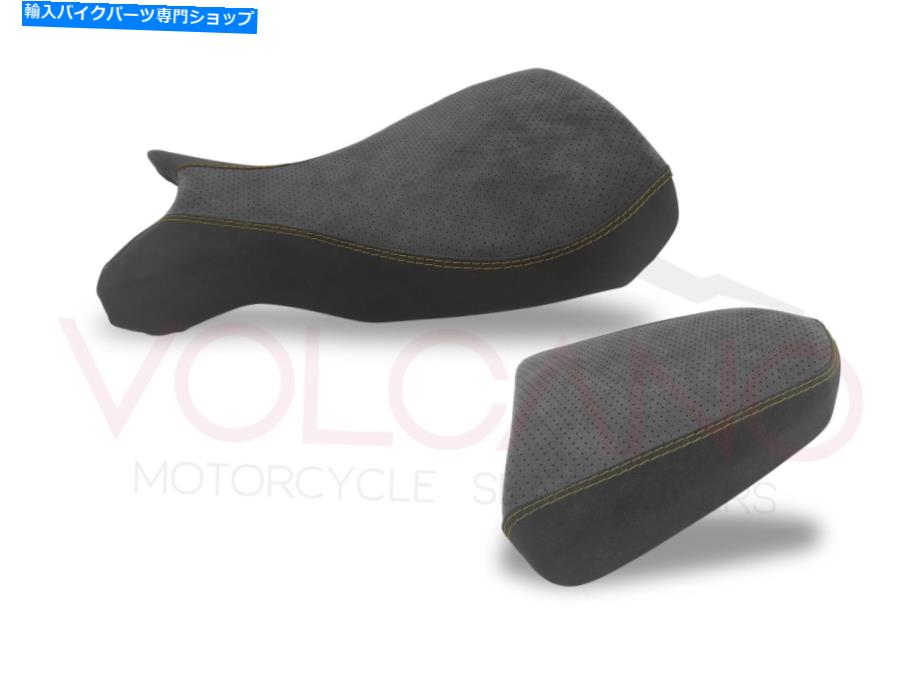 Seats BMW R NINE T 2014-2020火山座席カバーゴールドシームB070C/E/1076アンチスリップ Bmw R Nine T 2014-2020 Volcano Seat cover Gold Seams B070C/E/1076 Anti Slip