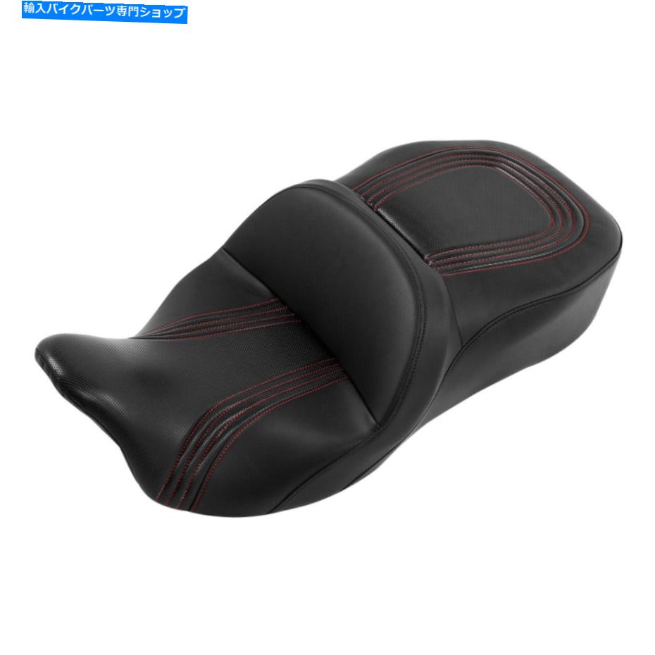 Seats ハーレーツーリングストリートロードグライドにフィットするライダードライバーの助手席09-23ブラック Rider Driver Passenger Seat Fit For Harley Touring Street Road Glide 09-23 Black