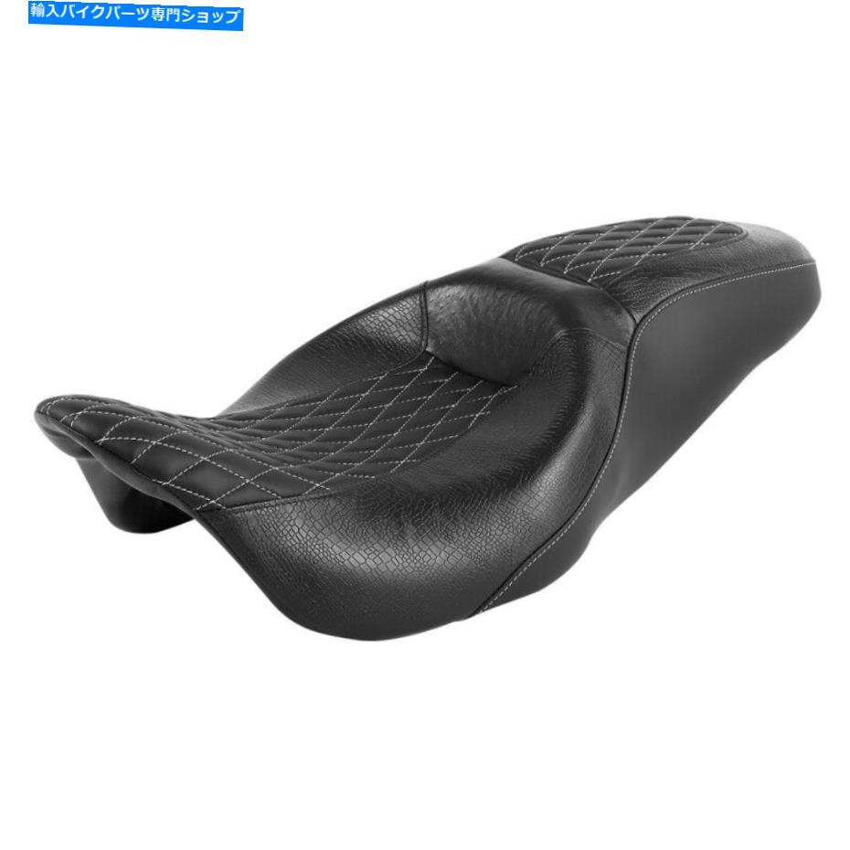 Seats ドライバー＆乗客の黒いシートハーレーツアーCVOロードグライド2009-later Driver & Passenger Black Seat Fit For Harley Touring CVO Road Glide 2009-later