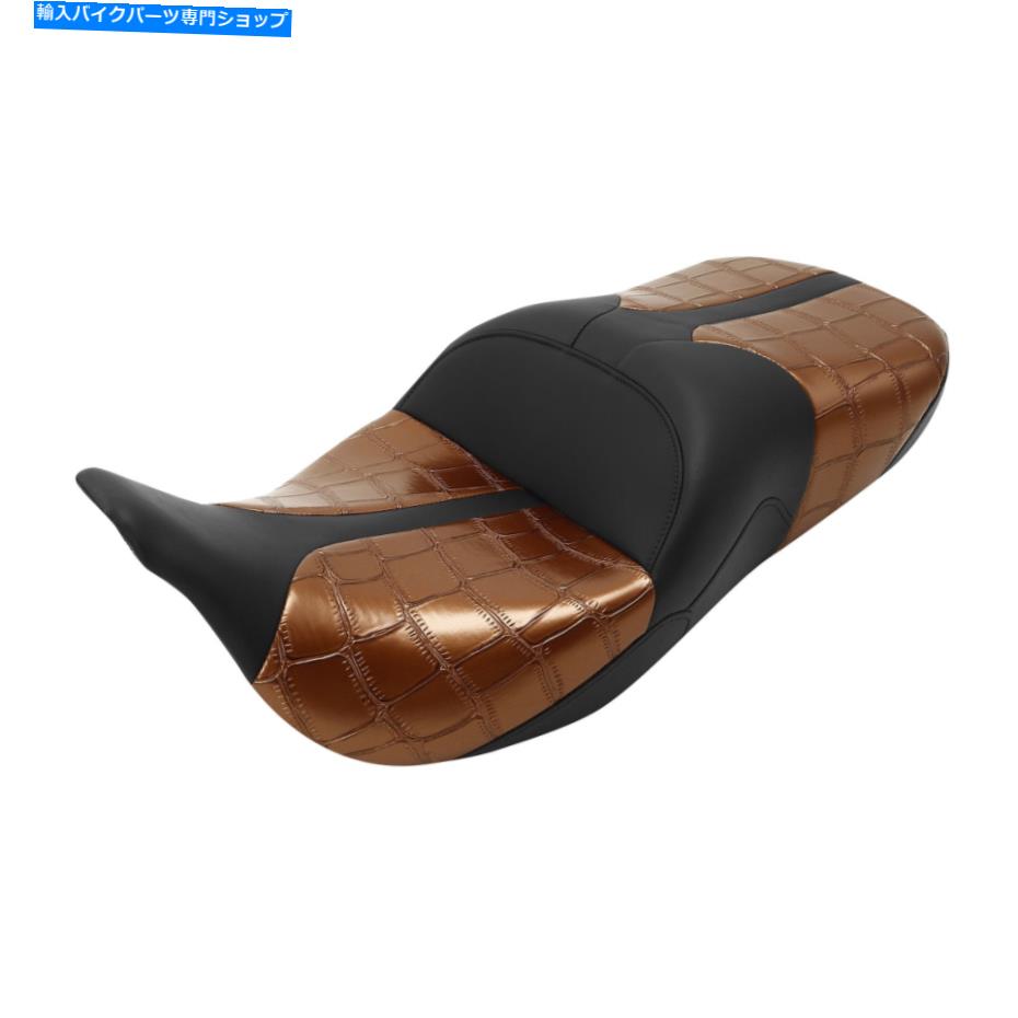 Seats ハーレーストリートエレクトラグライドに適したPUハンドクラフトドライバーと助手席09-23 PU Handcrafted Driver &Passenger Seat Fit For Harley Street Electra Glide 09-23