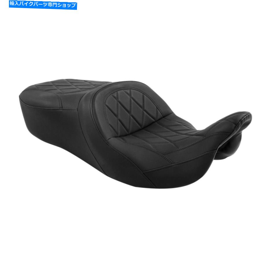 Seats ハーレーロードキング /トライグライド09-upにフィットする黒いワンピースドライバーの助手席 Black One Piece Driver Passenger Seat Fit For Harley Road King /Tri Glide 09-up