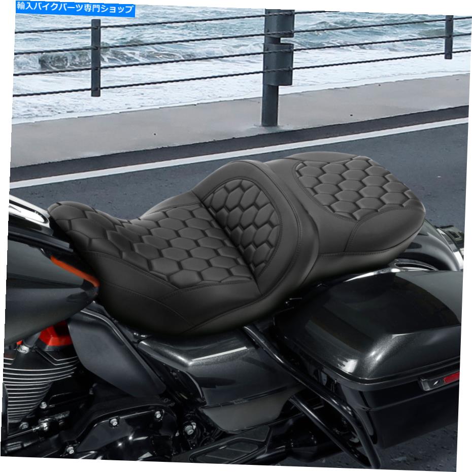 Seats ブラックライダードライバーの助手席の乗客席はハーレーツーリングトリグライド2009-laterに適合します Black Rider Driver Passenger Seat Fits For Harley Touring Tri Glide 2009-later