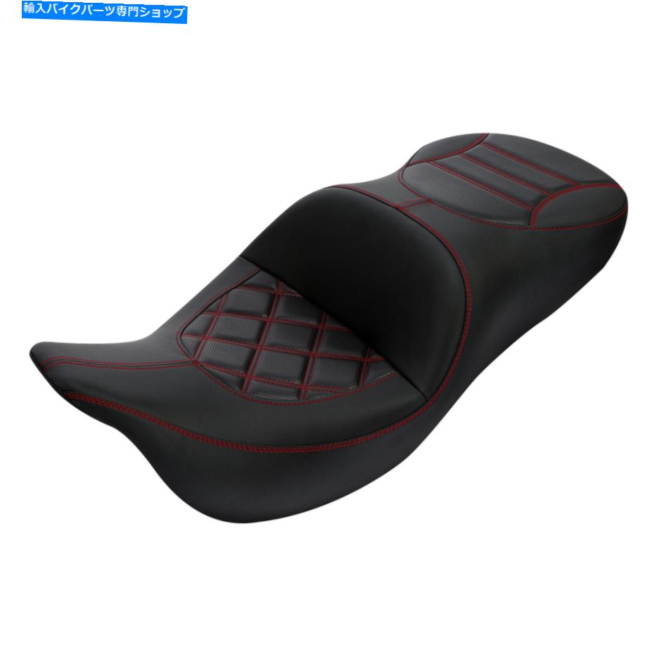 Seats ドライバーライダーとハーレーツーリングストリートエレクトラグライドに適しています09-23 Driver Rider & Passenger Seat Fit For Harley Touring Street Electra Glide 09-23