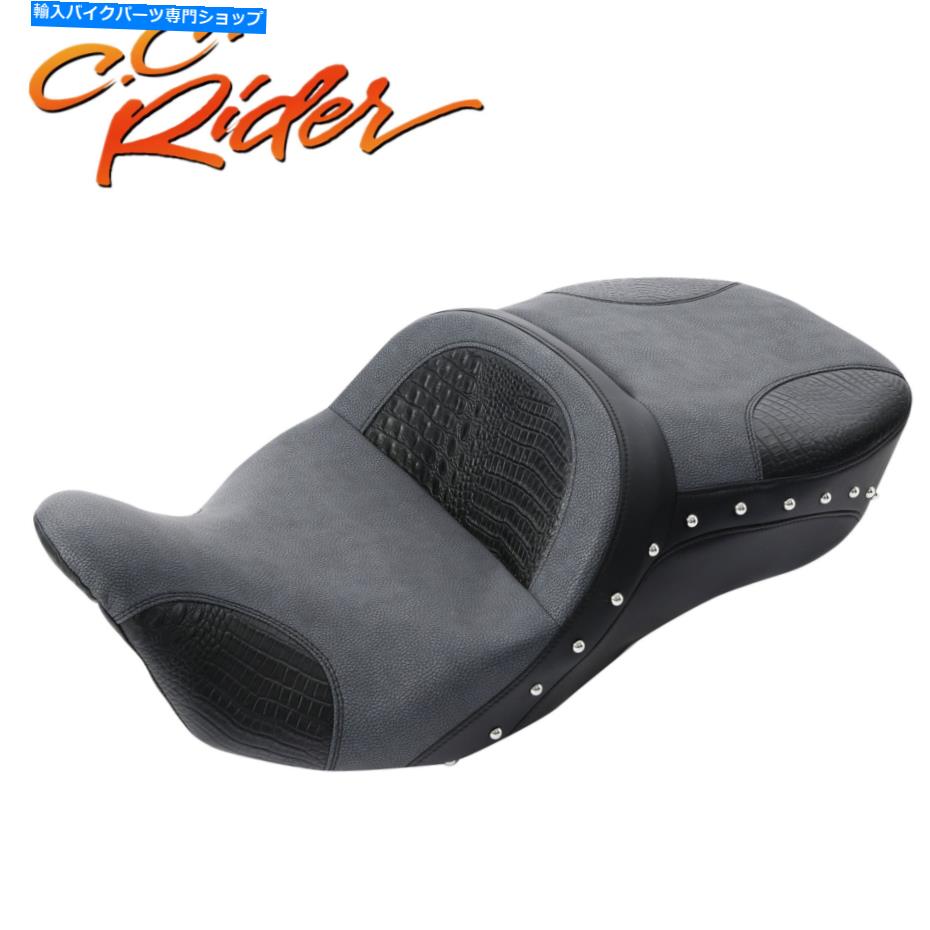 Seats C.C.ライダーライダーの助手席ハーレーツーリングエレクトラグライド2009-2023 C.C. RIDER Rider Passenger Seat Fit For Harley Touring Electra Glide 2009-2023