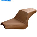 Seats サドルマンステップアップ2アップシート - リアラティスステッチ(茶色)Y13-16-173BR Saddlemen Step Up 2-Up Se...