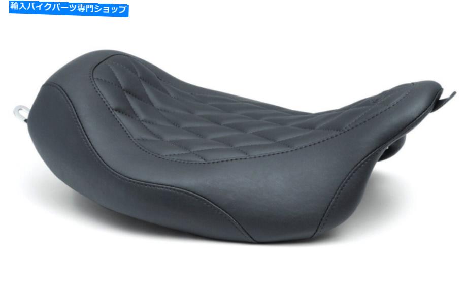 Seats マスタングワイドトリッパーブラックダイヤモンドステッチソロドライバーシート（76694） Mustang Wide Tripper Black Diamond Stitch Solo Driver Seat (76694)