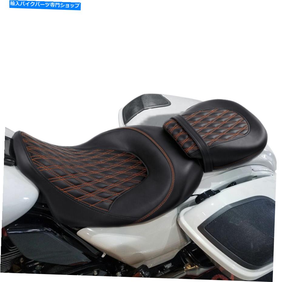 Seats ハーレーエレクトラグライドに適したブラックライダードライバーの乗客のピリオンシート09-later Black Rider Driver Passenger Pillion Seat Fit For Harley Electra Glide 09-later