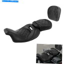 Seats ハーレーロードキングストリートグライドに適したドライバー助手席シシーバーパッド09-21 Driver Passenger Seat Sissy B...
