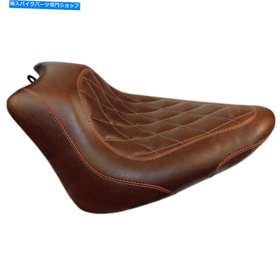 Seats マスタングワイドトリッパーソロシート - ダイヤモンド（茶色）76766 Mustang Wide Tripper Solo Seat - Diamond (Brown) 76766