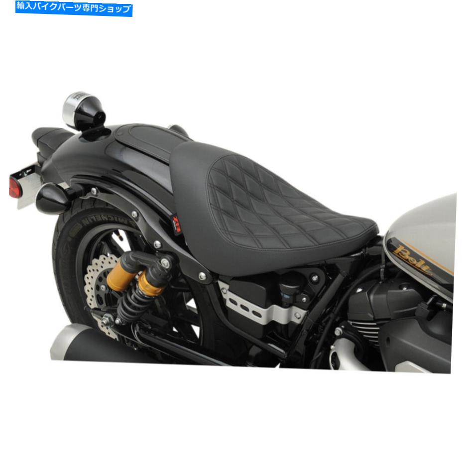 Seats Z1R低ソロシート - ダイヤモンド - ヤマハボルト（黒）0810-1813 Z1R Low Solo Seat - Diamond - Yamaha Bolt (Black) 0810-1813