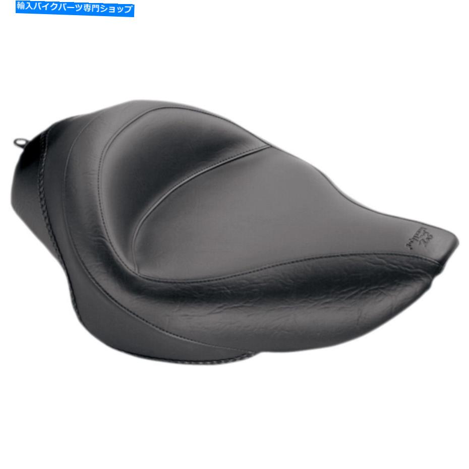 Seats マスタングワイドビンテージソロシート-XL '04+（黒）76148 Mustang Wide Vintage Solo Seat - XL '04+ (Black) 76148