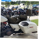 Seats ハーレーCVOストリートグライドに適したドライバー助手席リアバックレスト09-22ブラック Driver Passenger Seat Rear B...
