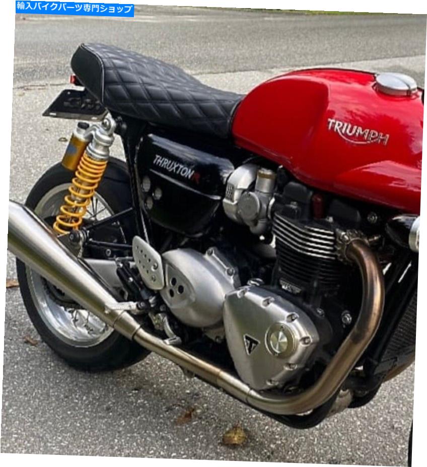 Seats スピードツイン用のトライアンフシート（リアルレザー）ベース、新しい、フルダイヤモンドデザインを含む TRIUMPH SEAT(Real Leather) for Speed Twin include Base,New,Full Diamond Design