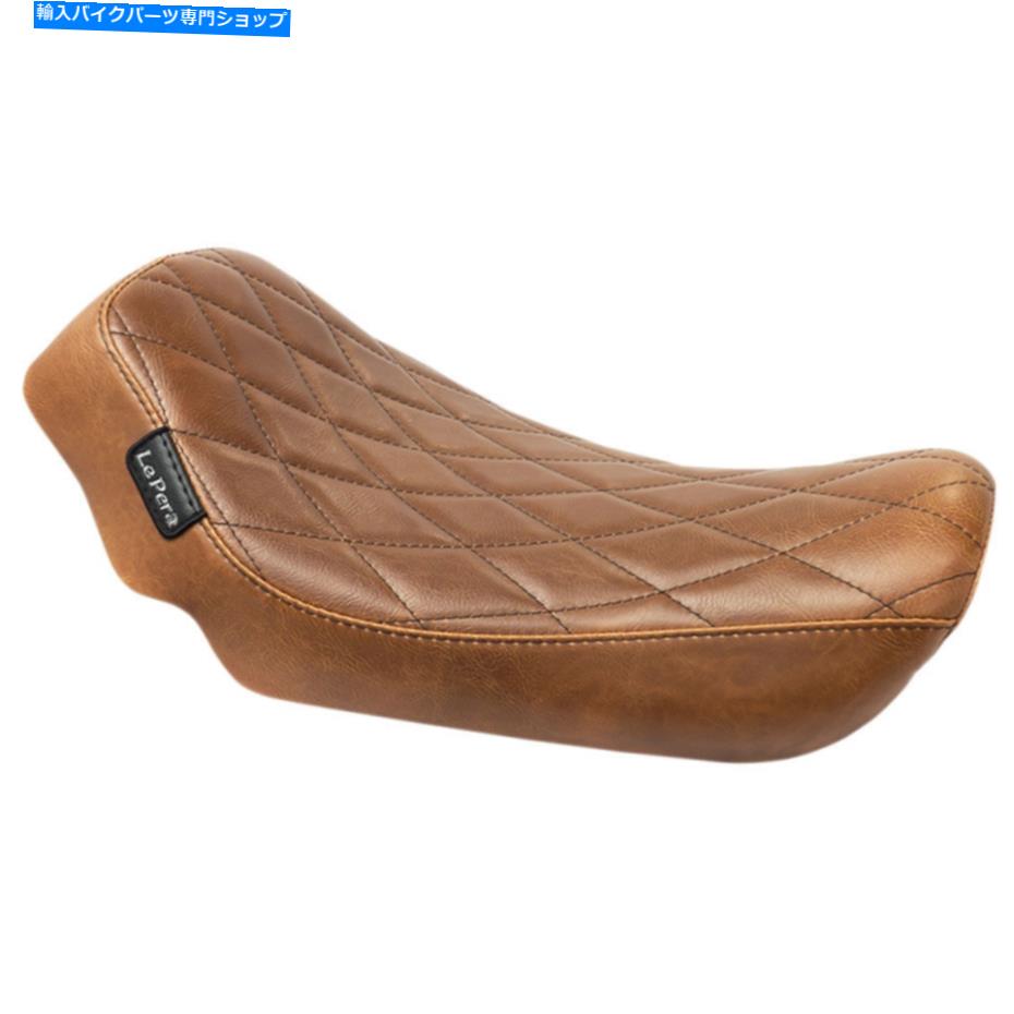 Seats Le Pera Brown Diamond Streaker Solo Seat 2006-17 Harley Dyna FXD FXDWGモデル Le Pera Brown Diamond Streaker Solo Seat 2006-17 Harley Dyna FXD FXDWG Models