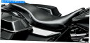 Seats コブラプレーンビニールシート-08-20ハーレーFLH FLTのブラックルペラLK-079 Cobra Plain Vinyl Seat - Bla...
