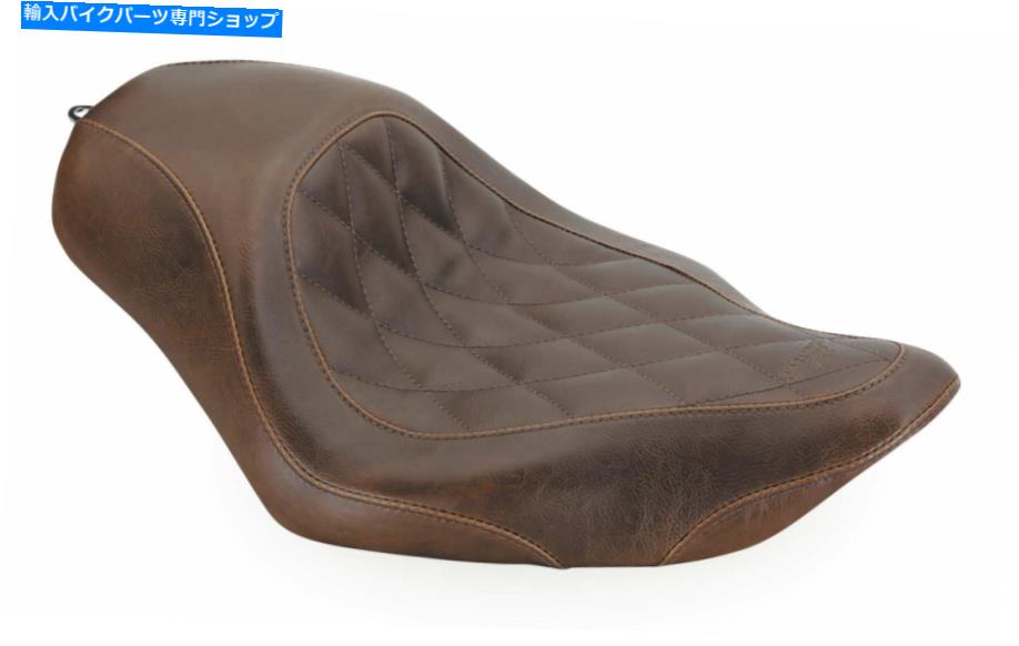 Seats マスタング76730ワイドトリッパーソロシートダイヤモンドステッチ Mustang 76730 Wide Tripper Solo Seat Diamond Stitch
