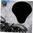 Seats フレームHDスポーツスター04-20ベルベットブラックv3上のボッバーチョッパーカスタムサドルシート Bobber Chopper Custom S...