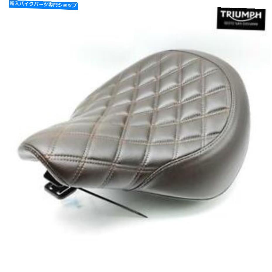 Seats ɥѥåȥȥ֥饦󥪥ꥸʥA9700441 Triumph Bonneville Speedmaster Saddle Pilot Quilted Brown Original A9700441 TRIUMPH Bonneville Speedmaster