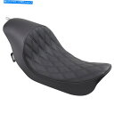 Seats ドラッグスペシャリティ3/4低ソロシート - ダブルダイヤモンド-FXD(黒)0803-0543 Drag Specialties 3/4 Low ...