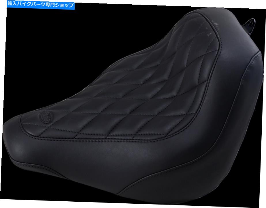 Seats マスタングワイドトリッパーソロシートブラックダイヤモンドフロント - バックレストなし＃83035 Mustang Wide Tripper Solo Seat Black Diamond Front - without Backrest #83035