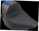 Seats DSブラックビニールスエードスムースエズマウントソロシートハーレーダビッドソンファットボーイ18-20 DS Black Vinyl Suede S...