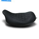 Seats マスタング76694ブラックダイヤモンドステッチワイドトリッパーソロシートハーレーFL 08-20 Mustang 76694 Black Diam...