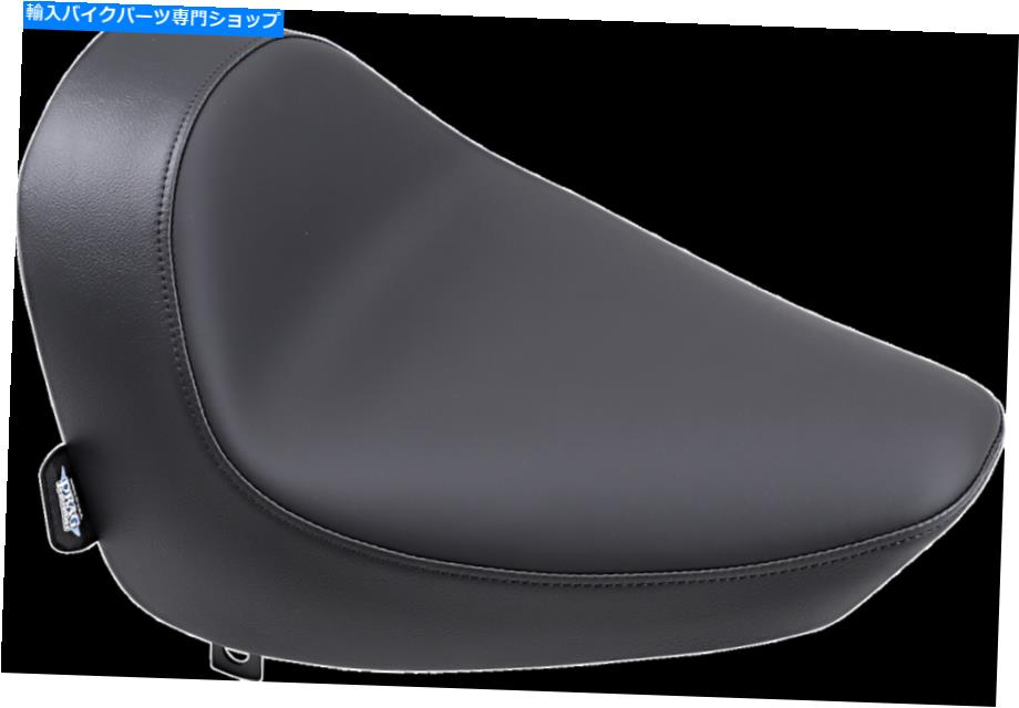 Seats DSブラックビニールハーレーダビッドソンソフトアイル1984-1999のための滑らかなソロシート DS Black Vinyl Smooth Solo Seat for Harley-Davidson Softail 1984-1999