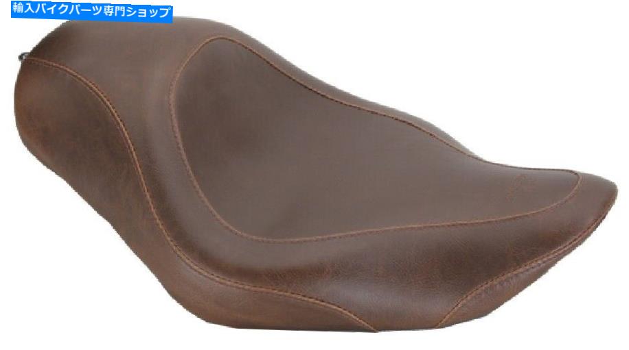 Seats 2010年から2017年のマスタングワイドトリッパーブラウンソロシートハーレーデビッドソンXLスポーツスター Mustang Wide Tripper Brown Solo Seat For 2010-2017 Harley Davidson XL Sportster