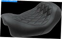 Seats マスタングワイドトリッパーソロシートブラックダイヤモンドフロント - バックレストなし75038 Mustang Wide Tripper Solo Seat Black Diamond Front - without Backrest 75038