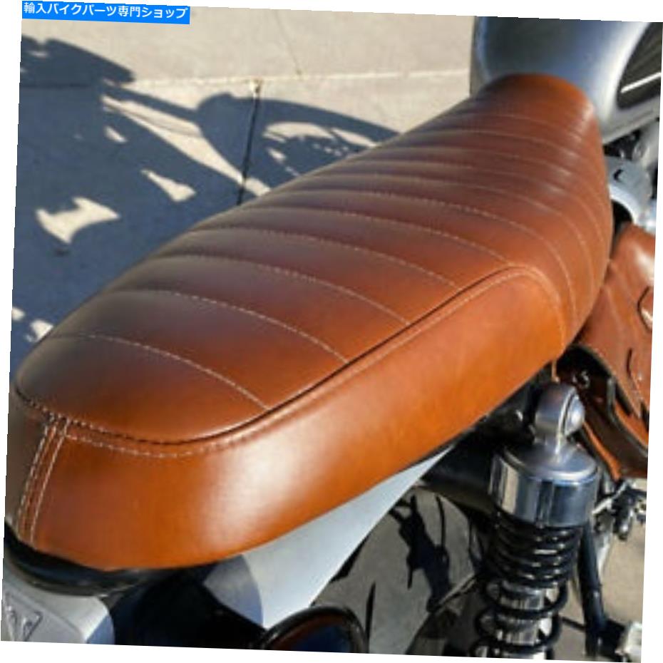 Seats スピードツインのためのトライアンフシート（リアルレザー）ベース、新しい、タックアンドロールデザインを含む TRIUMPH SEAT(Real Leather) for Speed Twin include Base,New,Tuck N Roll Design