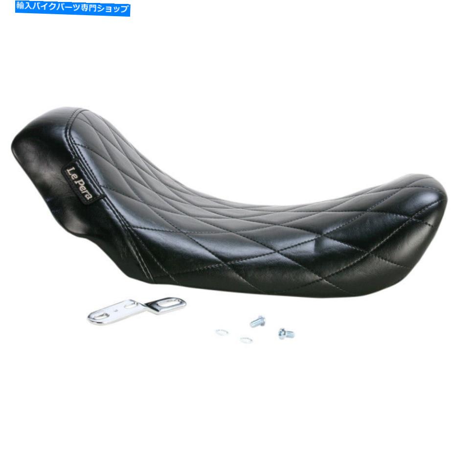Seats le pera lk-001 dmダイヤモンドステッチビニールベアボーンソロシート06-17ハーレーダイナ Le Pera LK-001 DM Diamond Stitch Vinyl Bare Bones Solo Seat 06-17 Harley Dyna