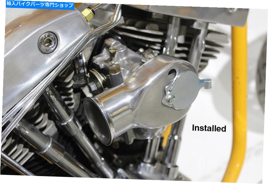Carburetor TT S＆S/OKOショートキャブレターエアスヌートポリッシュアロイフィットハーレーダビッドソン TT S&S/OKO Shorty Carburetor Air Snoot Polished Alloy fits Harley-Davidson