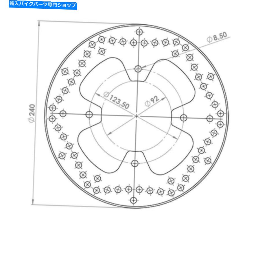 Brake Disc Rotors スクーター用のブレーキディスクリアNGブレーキヤマハ125 X-City2008?2012 Brake Disc Rear NG Brakes for Scooter Yamaha 125 X-City 2008 To 2012