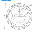 Brake Disc Rotors スクーター用のブレーキディスクリアNGブレーキヤマハ125 X-City2008?2012 Brake Disc Rear NG Brakes for Scooter Yamaha 125 X-City 2008 To 2012