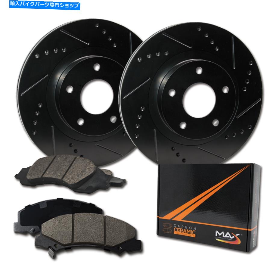 Brake Disc Rotors [リア]カーボンセラミックパッドを備えた最大ブレーキエリートXDSローターKT251282 [Rear] Max Brakes Elite XDS Rotors with Carbon Ceramic Pads KT251282