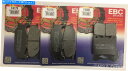 Brake Pads ヤマハXJ900の迂回用のEBCオーガニックフロントおよびリアディスクブレーキパッド(3セット) EBC Organic FRONT an...