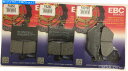 楽天Us Custom Parts Shop USDMBrake Pads EBCオーガニックフロントおよびリアディスクブレーキパッドがヤマハFJR1300に適合する（2001年から2005年） EBC Organic FRONT and REAR Disc Brake Pads Fits YAMAHA FJR1300 （2001 to 2005）