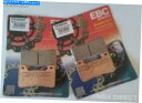 Brake Pads EBC焼結フロントディスクブレーキパッド(2セット)は、Honda VFR800(2014?2018)に適合します EBC Sintere...