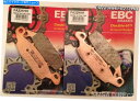Brake Pads EBC焼結フロントディスクブレーキパッド(2セット)は川崎KLV1000(2004年から2005年)に適合します EBC Sintered...