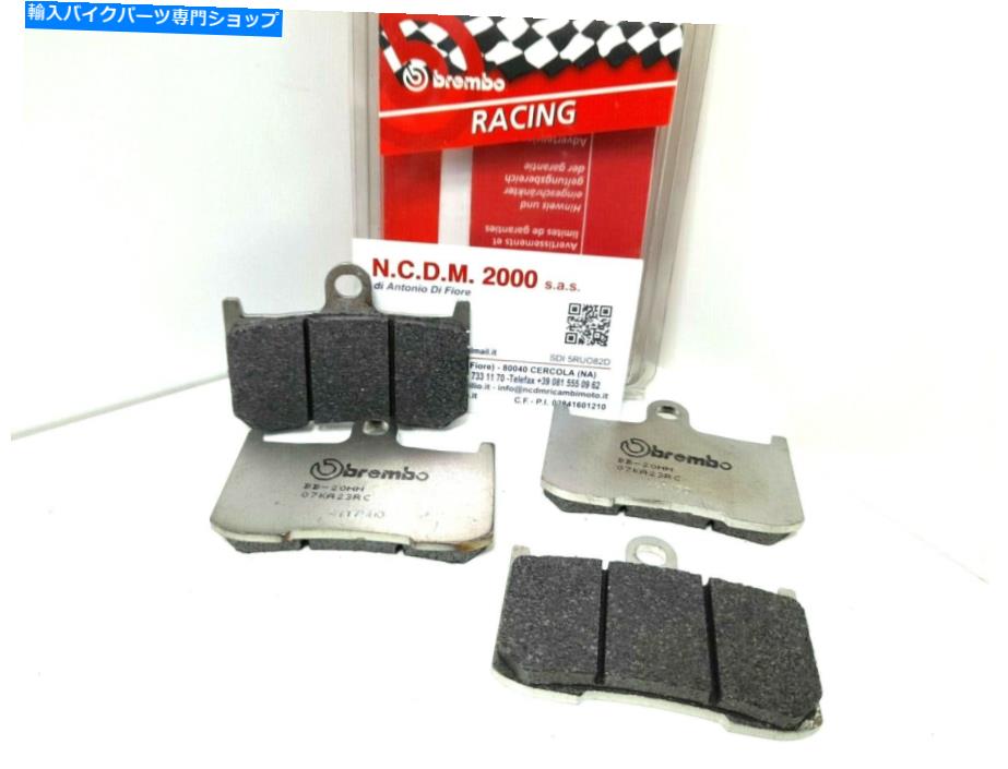 Brake Pads ブレンボセット4フロントブレーキパッドRCレーシングトライアンフデイトナスピードトリプル1050 Brembo Set 4 Front Brake Pads RC Racing Triumph Daytona Speed Triple 1050
