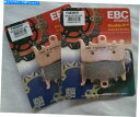 EBC Sintered FRONT Disc Brake Pads (2 Sets) Fits KYMCO AK550 (2017 to 2021)カテゴリBrake Pads状態新品メーカー車種発送詳細全国一律 送料無料 （※北海道、沖縄、離島は省く）商品詳細輸入商品の為、英語表記となります。Condition: NewBrand: EBCType: Brake Pad SetMachine Type: Scooter, Street MotorcycleTo Fit Model: AK550Number in Pack: 2 SetsTo Fit Make: KymcoManufacturer Part Number: FA630HHMaterial: SinteredCountry/Region of Manufacture: United StatesPlacement on Vehicle: FrontEAN: 5050953627750《ご注文前にご確認ください》■海外輸入品の為、NC・NRでお願い致します。■取り付け説明書は基本的に付属しておりません。お取付に関しましては専門の業者様とご相談お願いいたします。■通常2〜4週間でのお届けを予定をしておりますが、天候、通関、国際事情により輸送便の遅延が発生する可能性や、仕入・輸送費高騰や通関診査追加等による価格のご相談の可能性もございますことご了承いただいております。■海外メーカーの注文状況次第では在庫切れの場合もございます。その場合は弊社都合にてキャンセルとなります。■配送遅延、商品違い等によってお客様に追加料金が発生した場合や取付け時に必要な加工費や追加部品等の、商品代金以外の弊社へのご請求には一切応じかねます。■弊社は海外パーツの輸入販売業のため、製品のお取り付けや加工についてのサポートは行っておりません。専門店様と解決をお願いしております。■大型商品に関しましては、配送会社の規定により個人宅への配送が困難な場合がございます。その場合は、会社や倉庫、最寄りの営業所での受け取りをお願いする場合がございます。■輸入消費税が追加課税される場合もございます。その場合はお客様側で輸入業者へ輸入消費税のお支払いのご負担をお願いする場合がございます。■商品説明文中に英語にて”保証”関する記載があっても適応はされませんのでご了承ください。■海外倉庫から到着した製品を、再度国内で検品を行い、日本郵便または佐川急便にて発送となります。■初期不良の場合は商品到着後7日以内にご連絡下さいませ。■輸入商品のためイメージ違いやご注文間違い当のお客様都合ご返品はお断りをさせていただいておりますが、弊社条件を満たしている場合はご購入金額の30％の手数料を頂いた場合に限りご返品をお受けできる場合もございます。(ご注文と同時に商品のお取り寄せが開始するため)（30％の内訳は、海外返送費用・関税・消費全負担分となります）■USパーツの輸入代行も行っておりますので、ショップに掲載されていない商品でもお探しする事が可能です。お気軽にお問い合わせ下さいませ。[輸入お取り寄せ品においてのご返品制度・保証制度等、弊社販売条件ページに詳細の記載がございますのでご覧くださいませ]&nbsp;