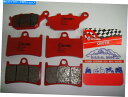Brake Pads セットブレーキパッドヤマハYZF 600 R6 2003のブレンボレッドフロント+リア Set Brake Pads BREMBO Red...