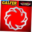 Brake Disc Rotors 2006-2017 KTM 300 XC DF606Wのガルファーフロントソリッドウェーブローター Galfer Front...