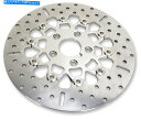 Brake Disc Rotors 10ボタン洗練されたキャリアフローティングブレーキローターEBC FSD022ハーレーデビッドソン 10-Button Po...