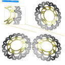 Brake Disc Rotors フロントブレーキディスクローターフィットスズキハヤブサGSXR1300 2008-15＆B-King 2008-10 ha Front Brake Disc Rotors Fit Suzuki Hayabusa GSXR1300 2008-15& B-KING 2008-10 ha