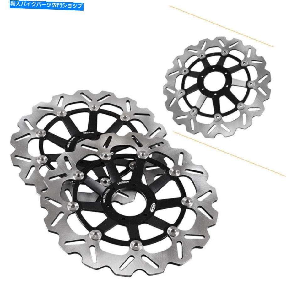 Brake Disc Rotors ホンダCBR900RR 1998 1999 Black Steel Motorcycleに適したフロントブレーキディスクローター Front Brake Discs Rotors Fit for Honda CBR900RR 1998 1999 Black Steel Motorcycle