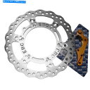 Brake Disc Rotors EBC OSX6028特大カーボンファイバールックブレーキローターキットヤマハWR250F、WR400F、WR4 EBC O...